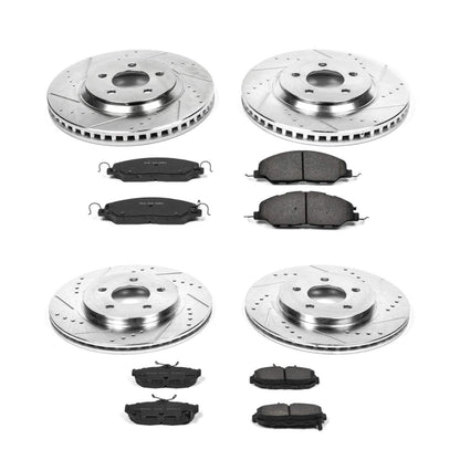 PowerStop Power Stop 11-14 Ford Mustang Front & Rear Z23 Evolution Sport Brake Kit K5450