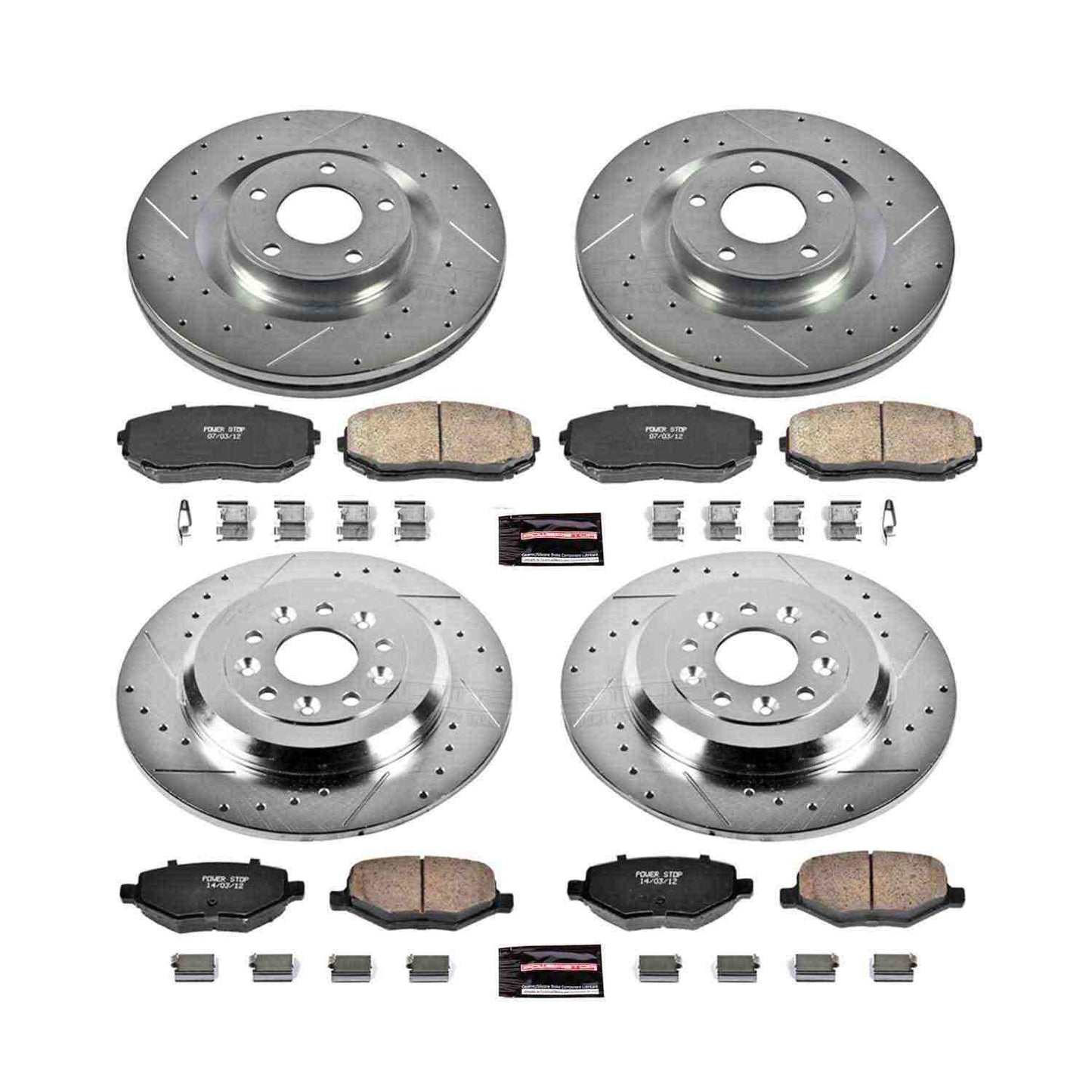 PowerStop Power Stop 11-15 Ford Edge Front & Rear Z23 Evolution Sport Brake Kit K5452