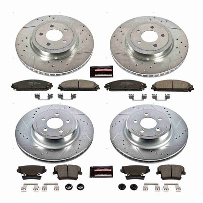 PowerStop Power Stop 06-14 Dodge Charger Front & Rear Z23 Evolution Sport Brake Kit K5457