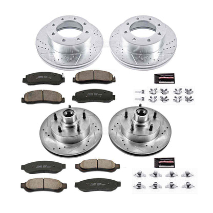 PowerStop Power Stop 09-10 Ford F-250 Super Duty Front & Rear Z23 Evolution Sport Brake Kit K5459