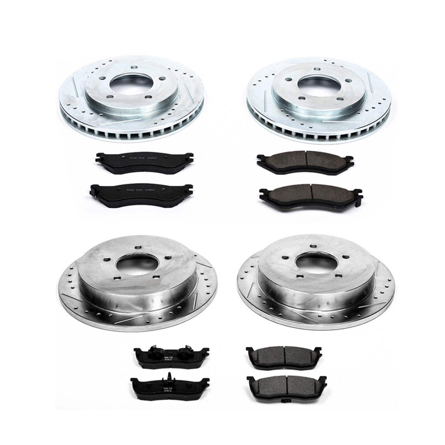 PowerStop Power Stop 00-02 Ford Expedition Front & Rear Z23 Evolution Sport Brake Kit K5461