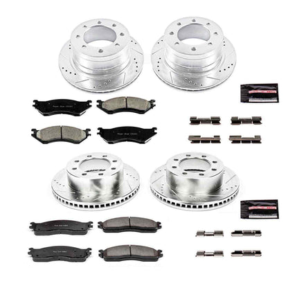 PowerStop Power Stop 06-08 Dodge Ram 1500 Front & Rear Z23 Evolution Sport Brake Kit K5468