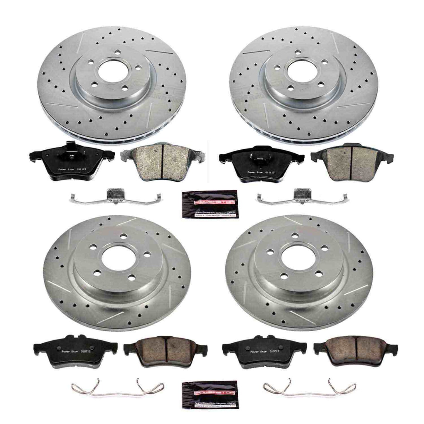 PowerStop Power Stop 06-13 Volvo C70 Front & Rear Z23 Evolution Sport Brake Kit K5469