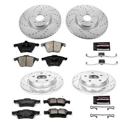 PowerStop Power Stop 04-05 Volvo S40 Front & Rear Z23 Evolution Sport Brake Kit K5470