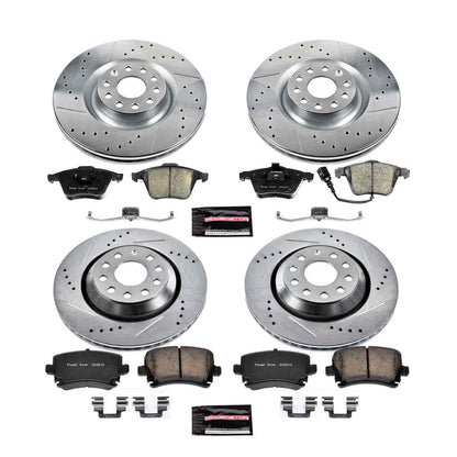 PowerStop Power Stop 09-11 Volkswagen CC Front & Rear Z23 Evolution Sport Brake Kit K5471