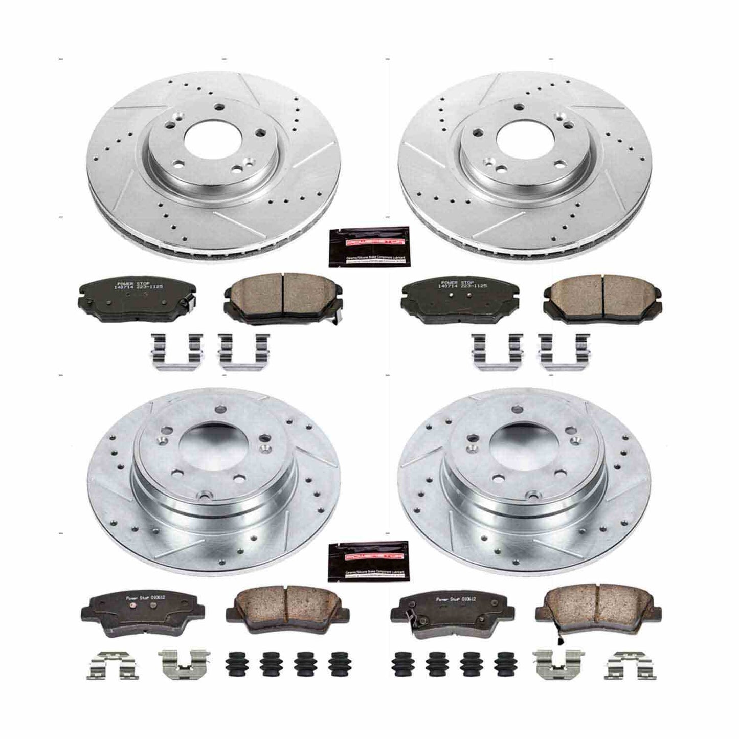PowerStop Power Stop 09-11 Hyundai Azera Front & Rear Z23 Evolution Sport Brake Kit K5474