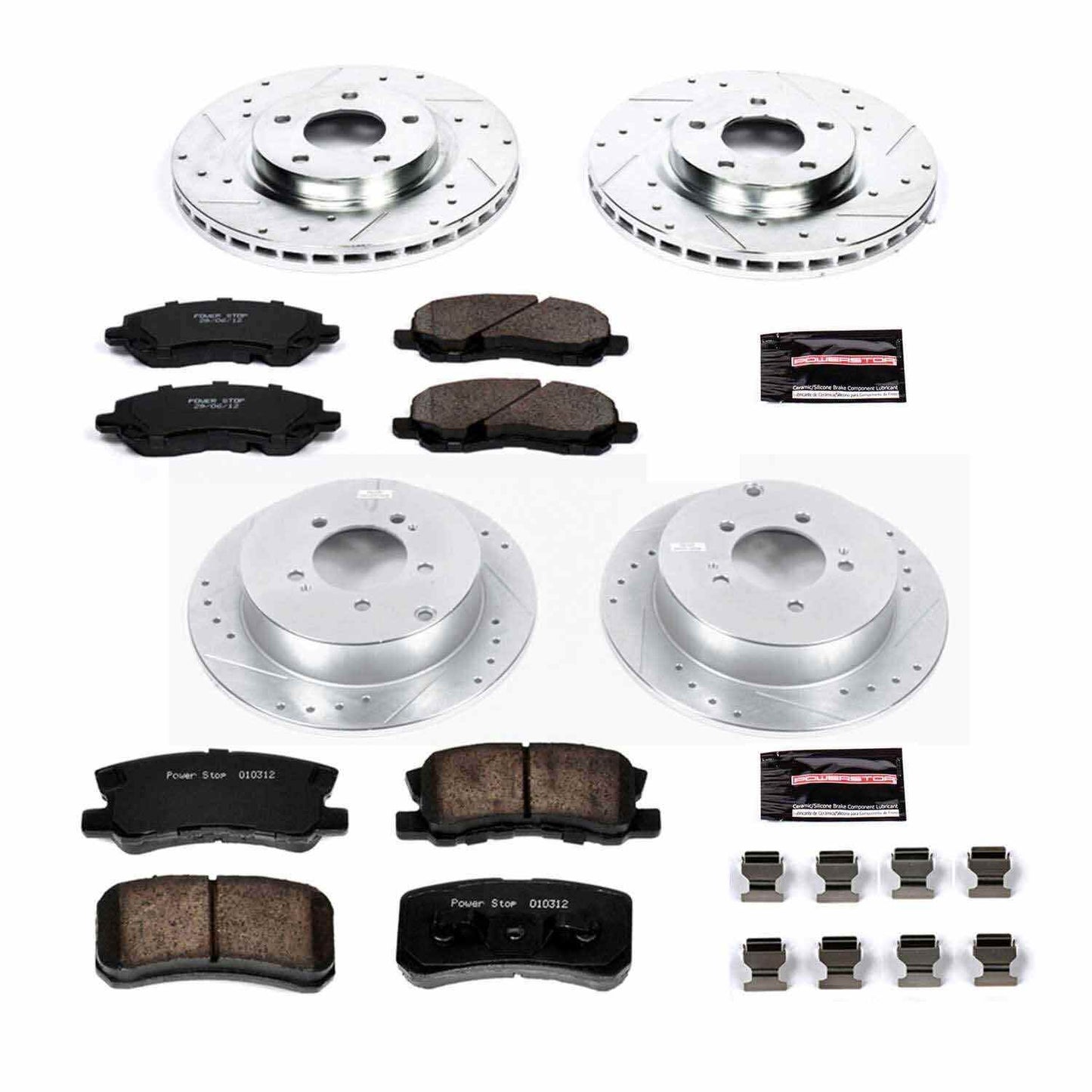 PowerStop Power Stop 07-15 Mitsubishi Outlander Front & Rear Z23 Evolution Sport Brake Kit K5477
