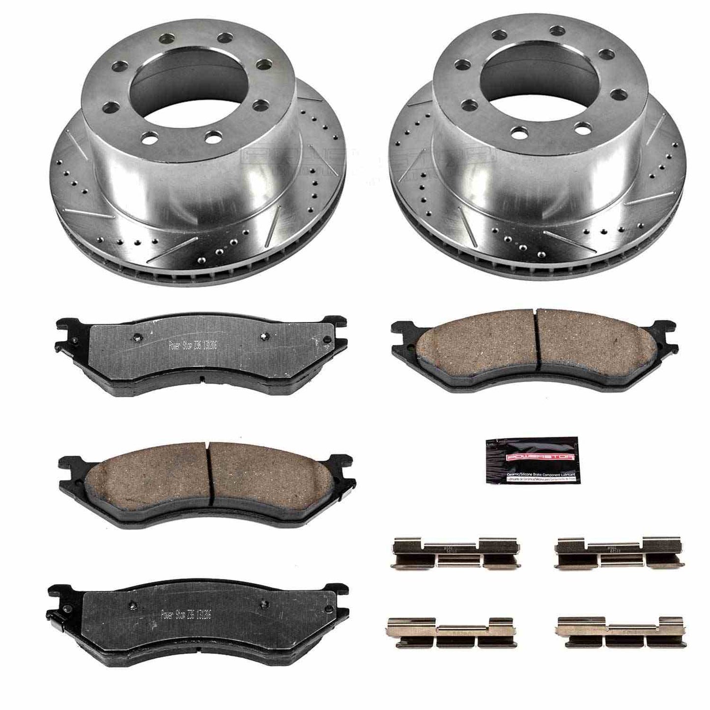 PowerStop Power Stop 01-02 Dodge Ram 2500 Rear Z36 Truck & Tow Brake Kit K5489-36