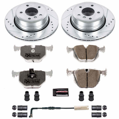 PowerStop Power Stop 06-07 BMW 530xi Rear Z26 Street Warrior Brake Kit K5492-26