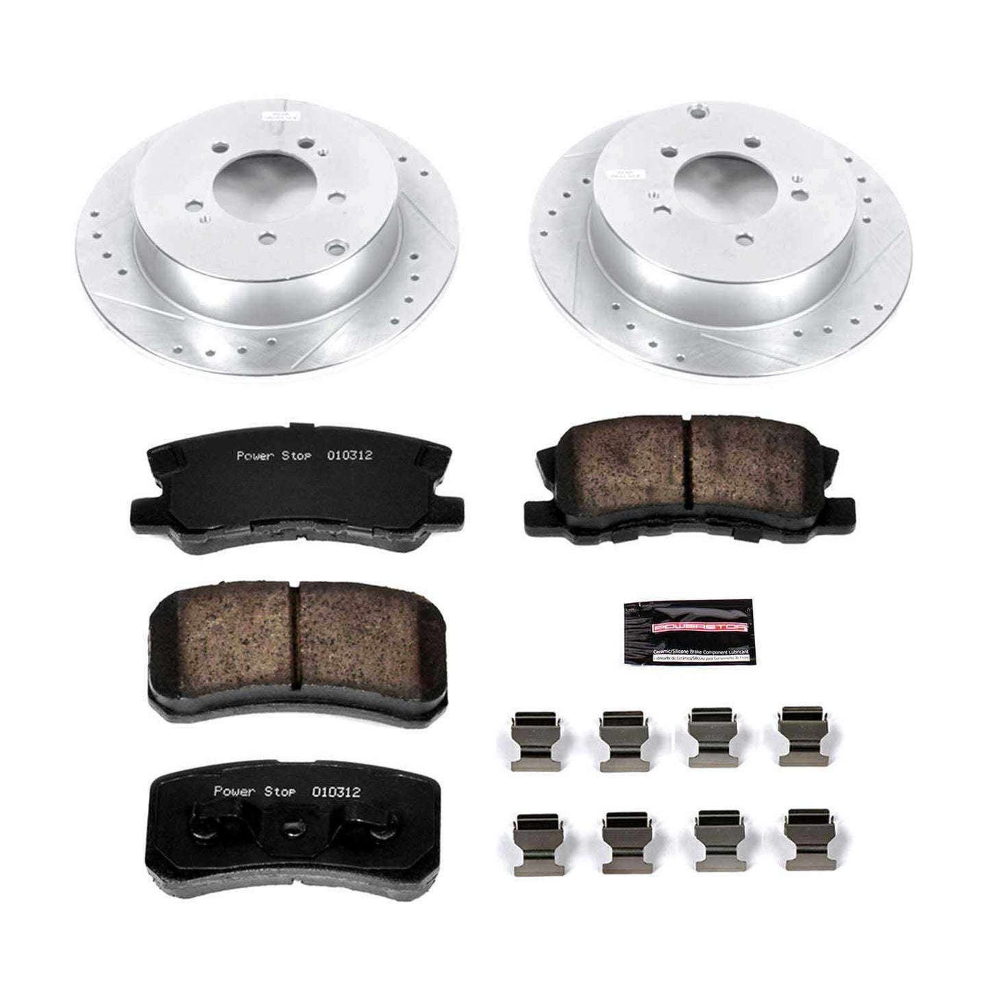 PowerStop Power Stop 09-15 Mitsubishi Lancer Rear Z23 Evolution Sport Brake Kit K5499