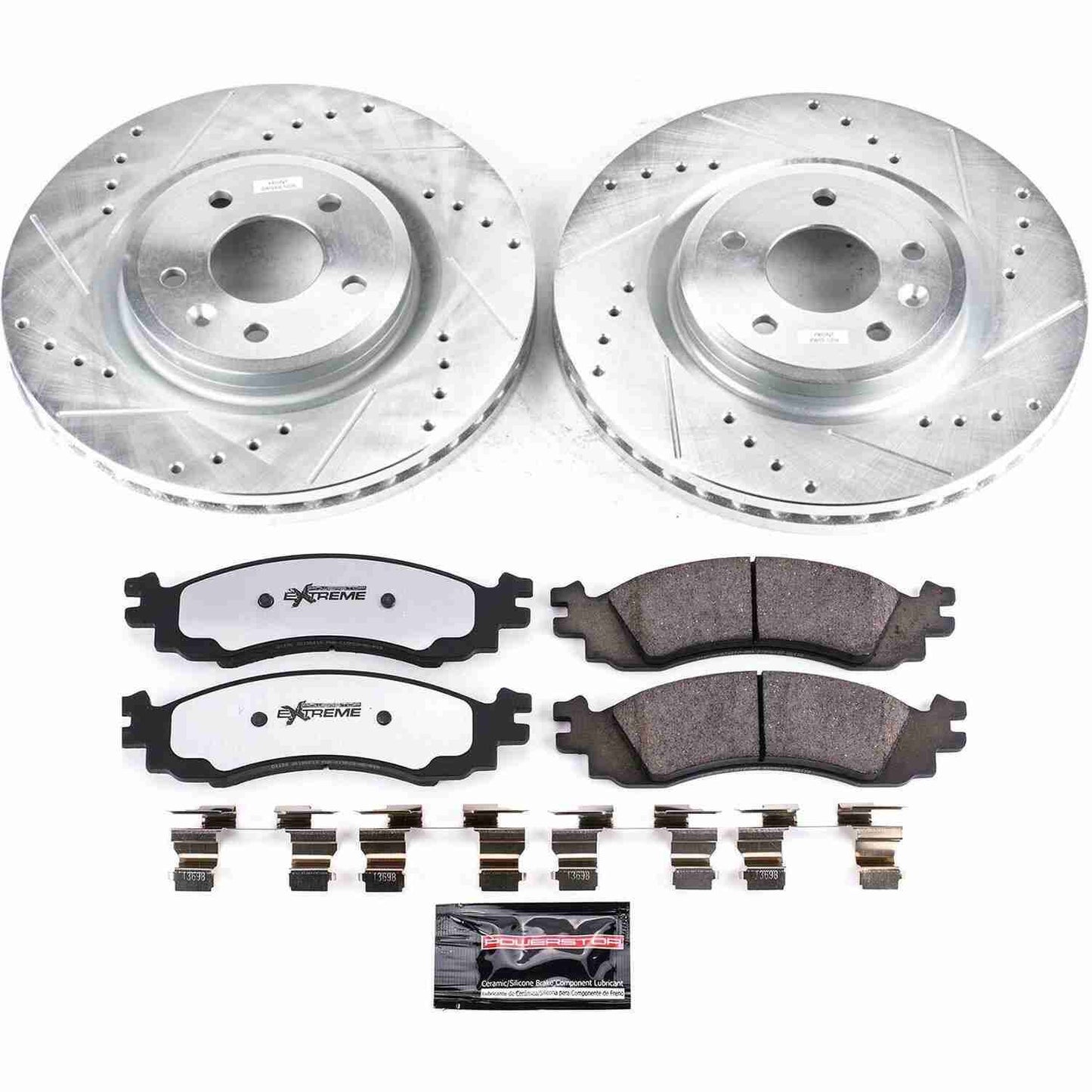 PowerStop Power Stop 2010 Ford Taurus Front Z36 Truck & Tow Brake Kit K5507-36