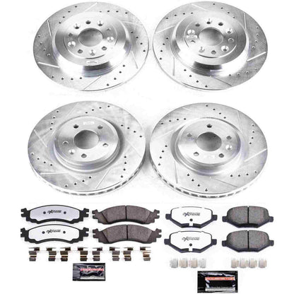 PowerStop Power Stop 2010 Ford Taurus Front & Rear Z36 Truck & Tow Brake Kit K5508-36