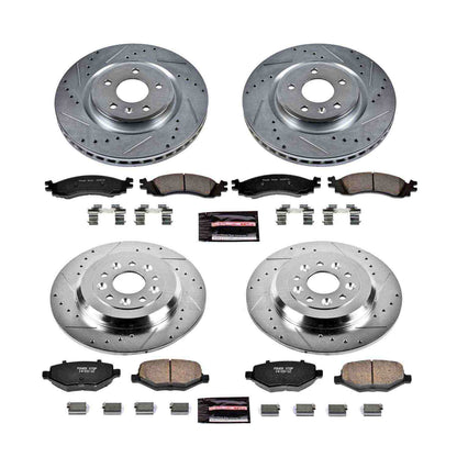 PowerStop Power Stop 2010 Ford Taurus Front & Rear Z23 Evolution Sport Brake Kit K5508