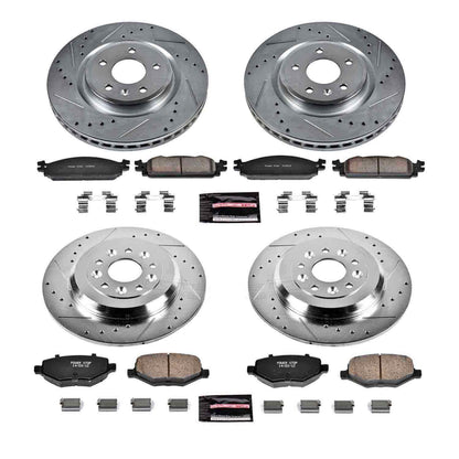 PowerStop Power Stop 09-11 Ford Flex Front & Rear Z23 Evolution Sport Brake Kit K5510