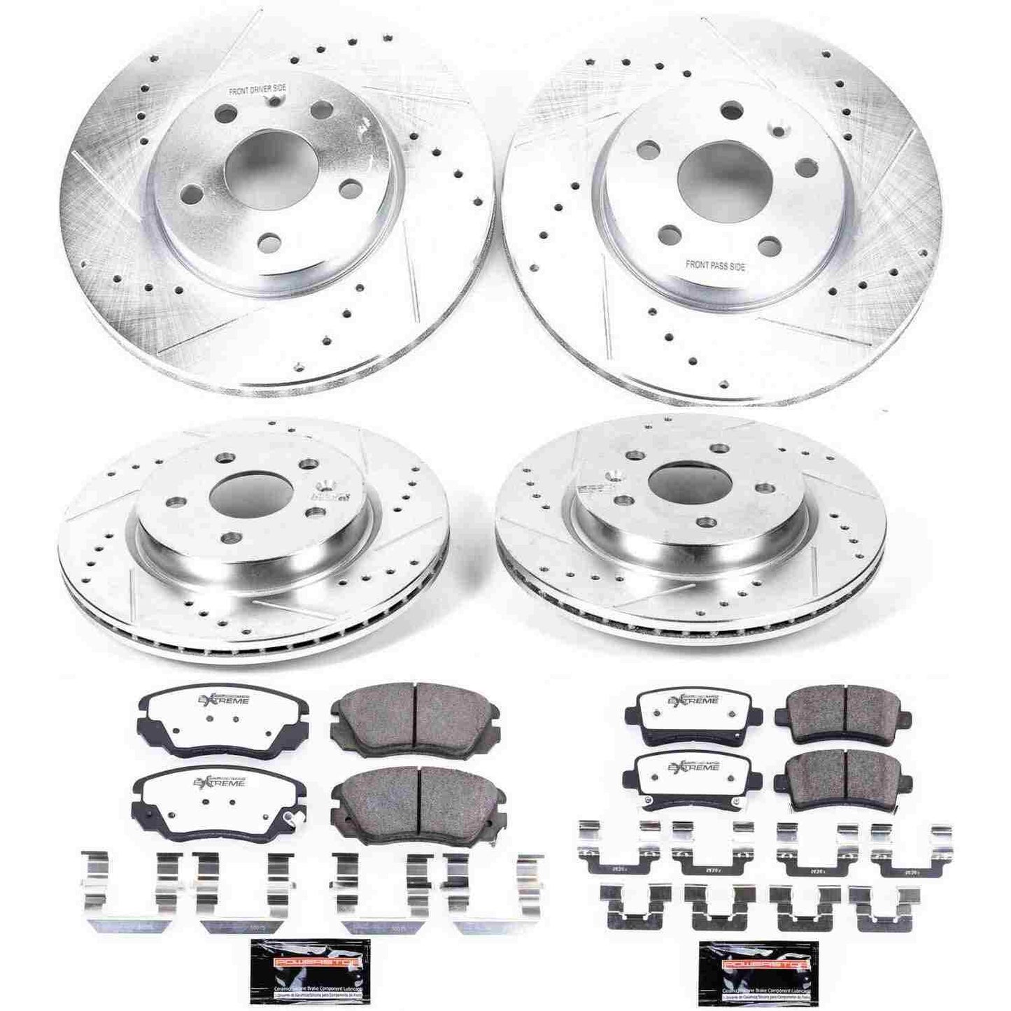 PowerStop Power Stop 2010 Buick Allure Front & Rear Z26 Street Warrior Brake Kit K5515-26