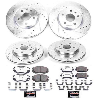 PowerStop Power Stop 2010 Buick Allure Front & Rear Z26 Street Warrior Brake Kit K5515-26