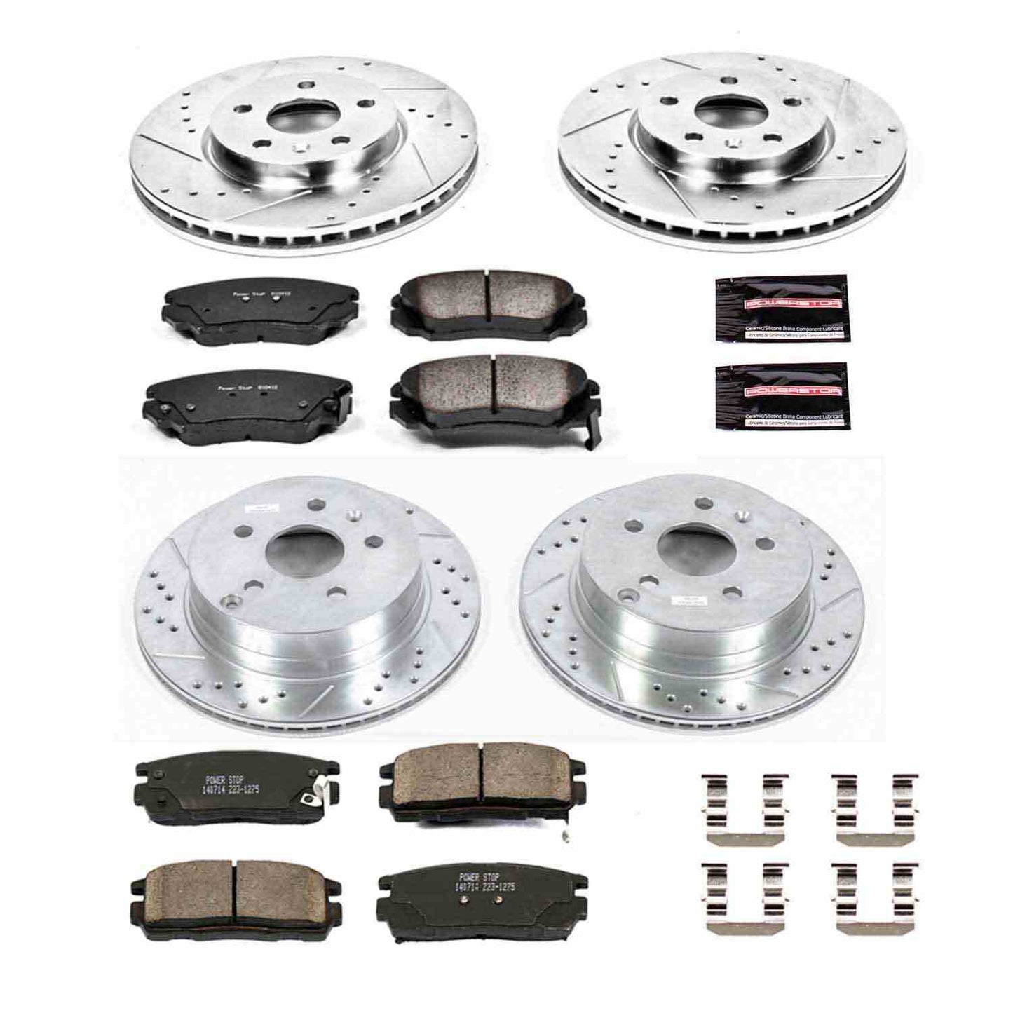 PowerStop Power Stop 10-17 Chevrolet Equinox Front & Rear Z23 Evolution Sport Brake Kit K5516