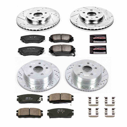 PowerStop Power Stop 10-17 Chevrolet Equinox Front & Rear Z23 Evolution Sport Brake Kit K5516