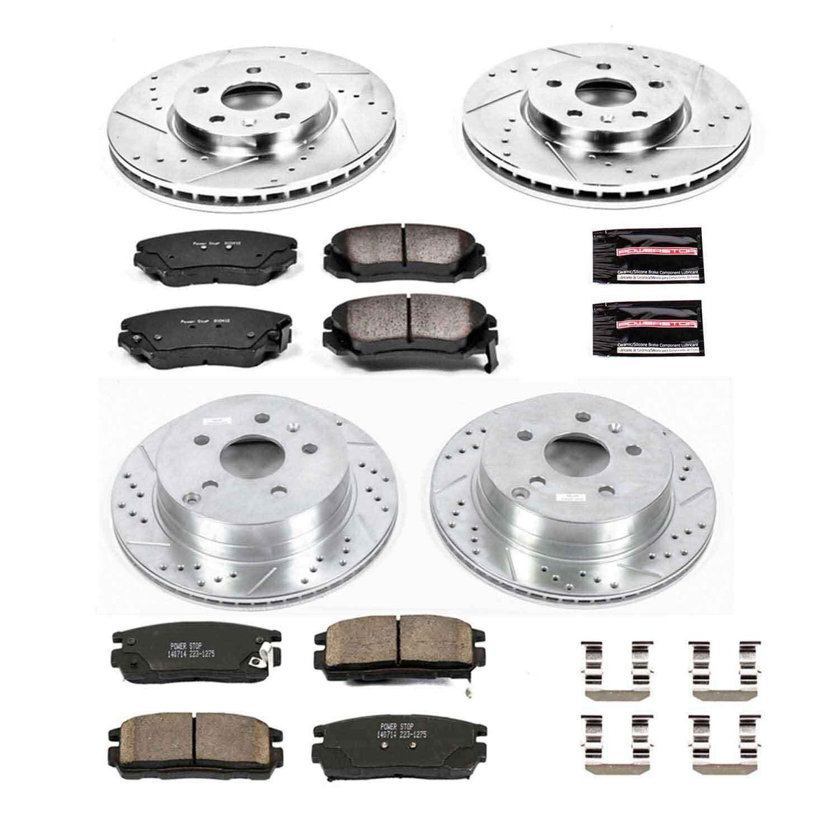 PowerStop Power Stop 10-17 Chevrolet Equinox Front & Rear Z23 Evolution Sport Brake Kit K5516