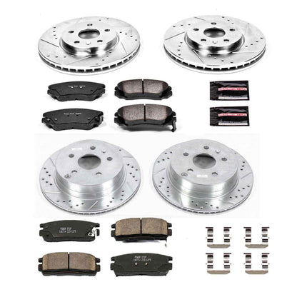 PowerStop Power Stop 10-17 Chevrolet Equinox Front & Rear Z23 Evolution Sport Brake Kit K5516