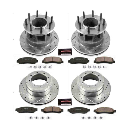 PowerStop Power Stop 10-11 Ford F-350 Super Duty Front & Rear Z23 Evolution Sport Brake Kit K5517