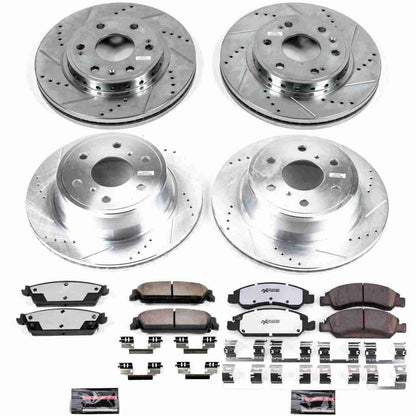 PowerStop Power Stop 08-14 Chevrolet Tahoe Front & Rear Z36 Truck & Tow Brake Kit K5520-36