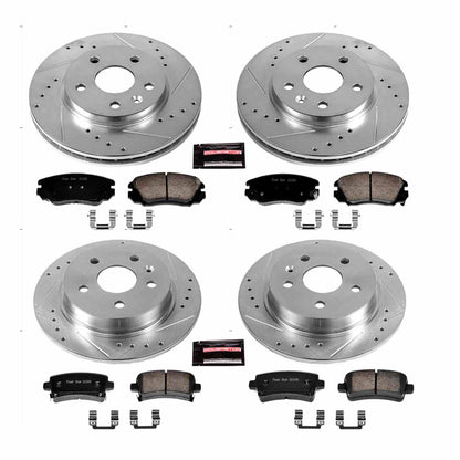 PowerStop Power Stop 12-16 Buick LaCrosse Front & Rear Z23 Evolution Sport Brake Kit K5523