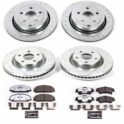 PowerStop Power Stop 08-09 Pontiac G8 Front & Rear Z26 Street Warrior Brake Kit K5530-26