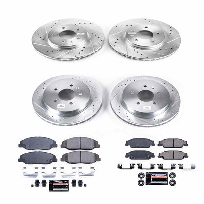 PowerStop Power Stop 09-11 Cadillac STS Front & Rear Z23 Evolution Sport Brake Kit K5539