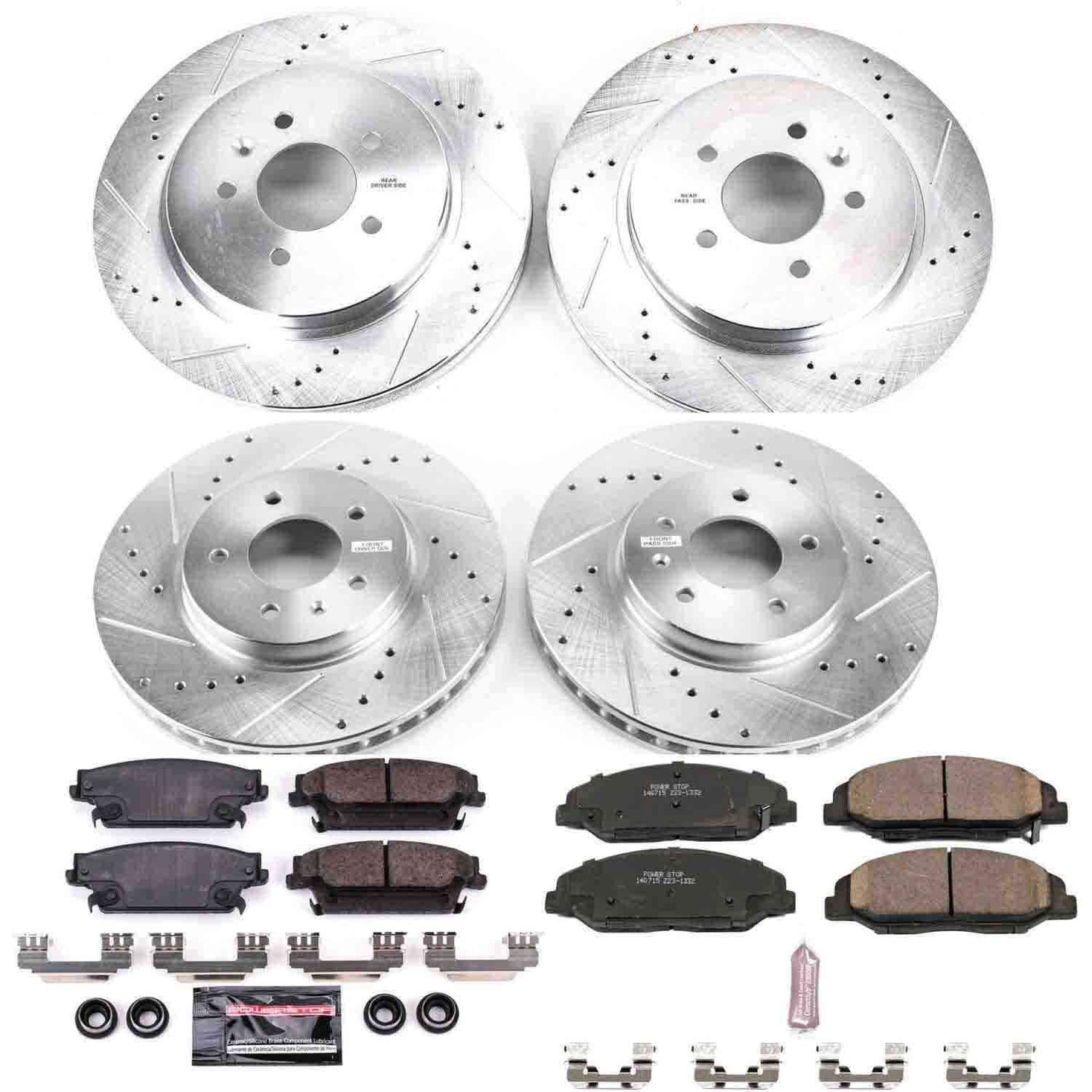 PowerStop Power Stop 09-11 Cadillac STS Front & Rear Z23 Evolution Sport Brake Kit K5540