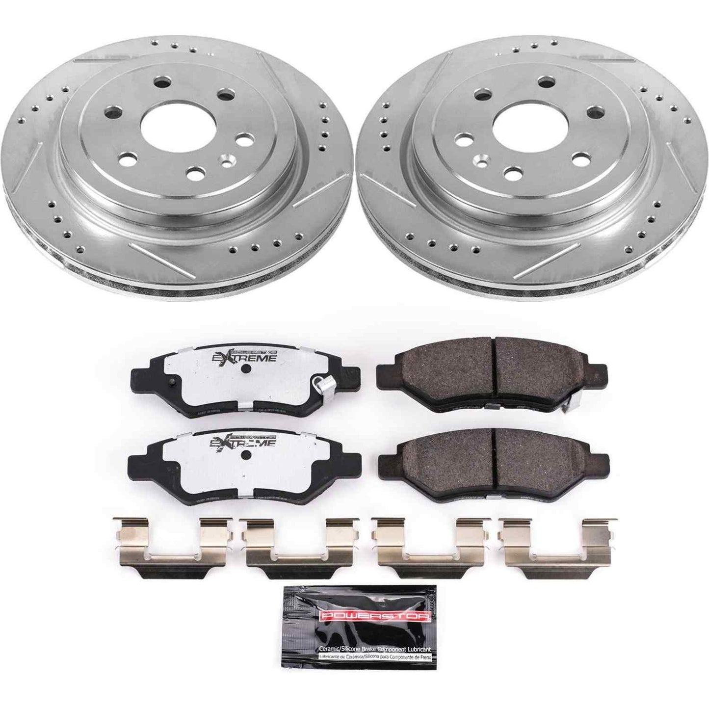 PowerStop Power Stop 10-16 Cadillac SRX Rear Z26 Street Warrior Brake Kit K5543-26