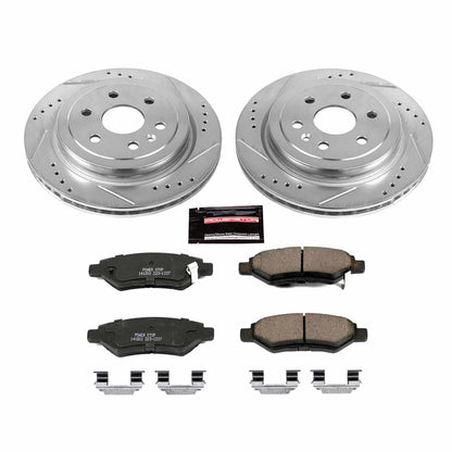 PowerStop Power Stop 10-16 Cadillac SRX Rear Z23 Evolution Sport Brake Kit K5543