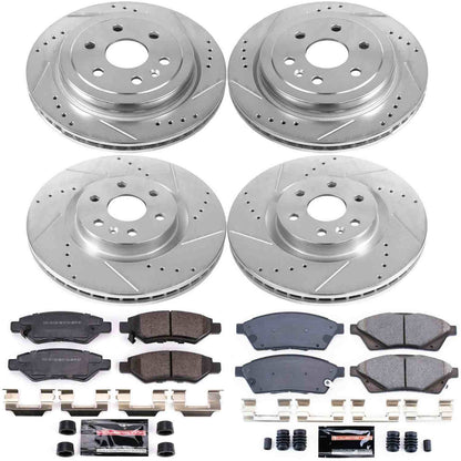 PowerStop Power Stop 10-16 Cadillac SRX Front & Rear Z23 Evolution Sport Brake Kit K5546