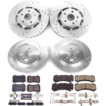 PowerStop Power Stop 09-15 Cadillac CTS Front & Rear Z23 Evolution Sport Brake Kit K5549
