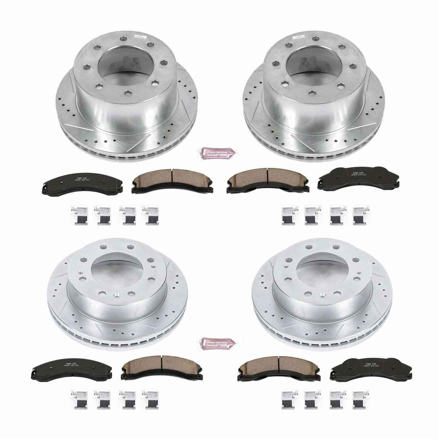 PowerStop Power Stop 2011 Chevrolet Silverado 3500 HD Front & Rear Z23 Evolution Sport Brake Kit K5560