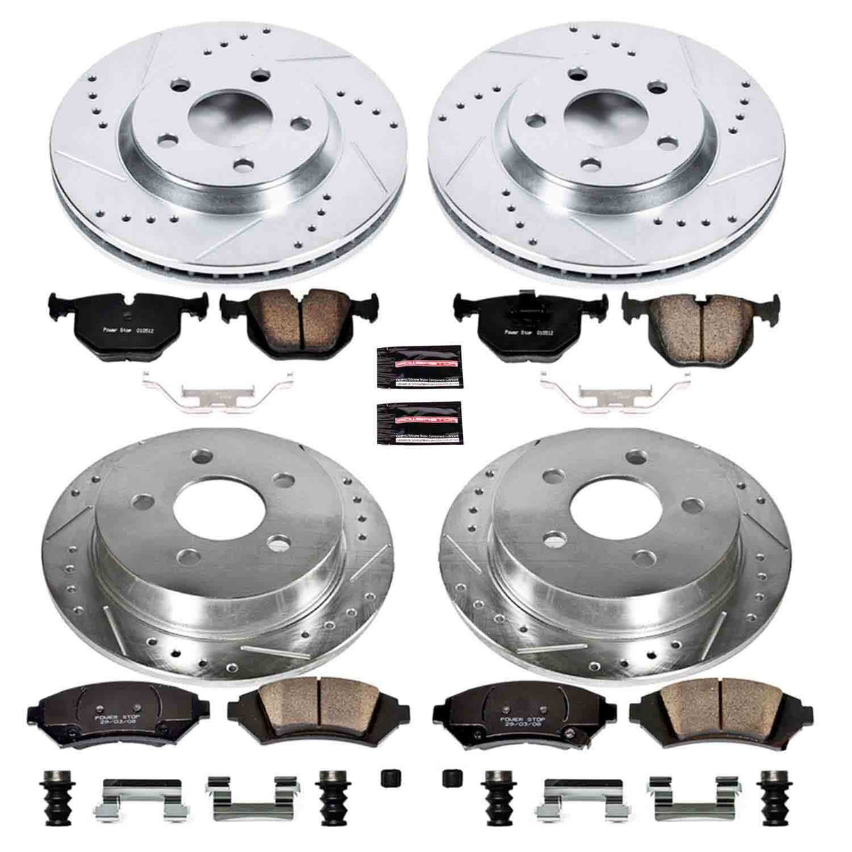 PowerStop Power Stop 2005 Chevrolet Impala Front & Rear Z23 Evolution Sport Brake Kit K5564