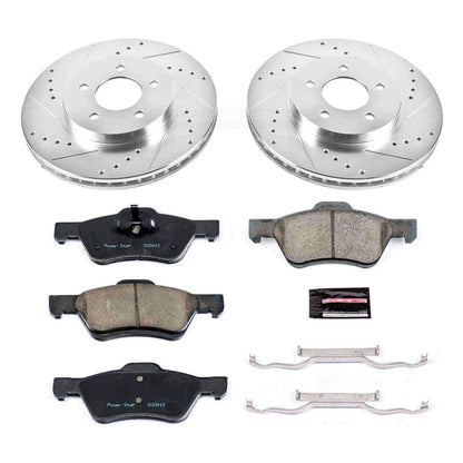 PowerStop Power Stop 10-12 Ford Escape Front Z23 Evolution Sport Brake Kit K5571