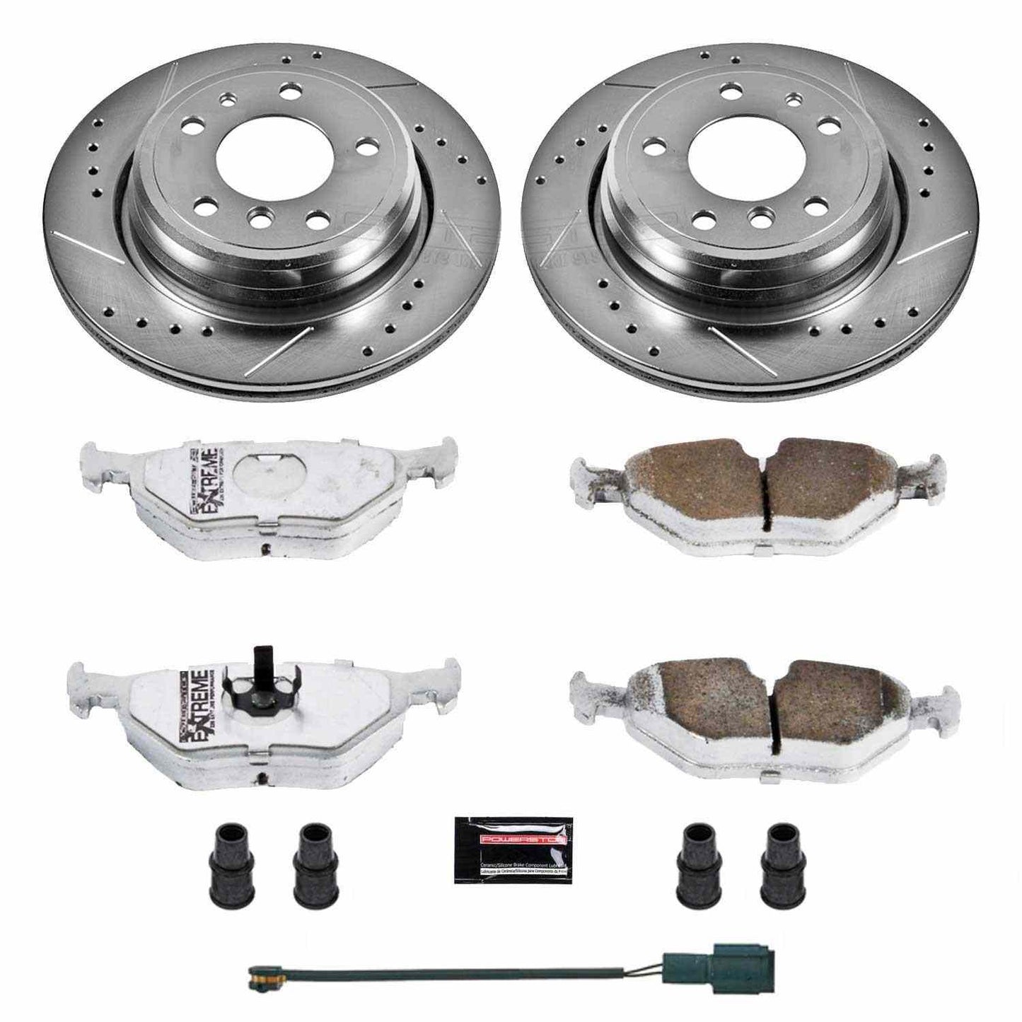 PowerStop Power Stop 94-95 BMW 540i Rear Z26 Street Warrior Brake Kit K557-26
