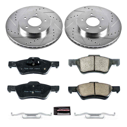PowerStop Power Stop 10-12 Ford Escape Front Z23 Evolution Sport Brake Kit K5572