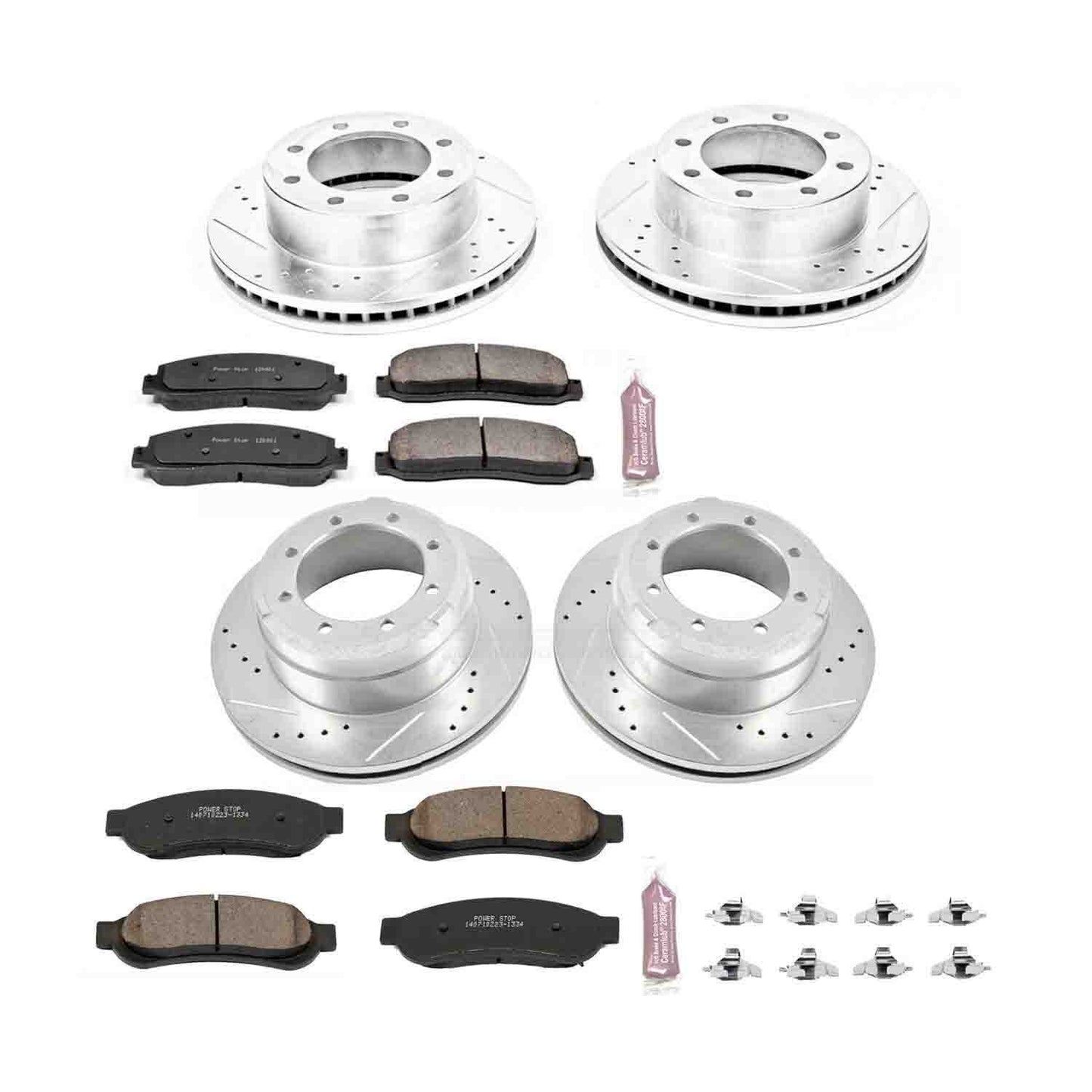 PowerStop Power Stop 10-11 Ford F-350 Super Duty Front & Rear Z23 Evolution Sport Brake Kit K5574