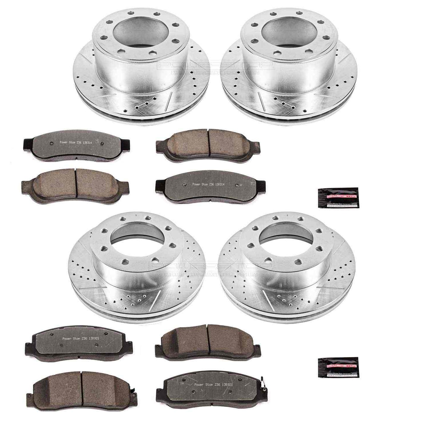 PowerStop Power Stop 13-16 Ford F-450 Super Duty Front Z36 Truck & Tow Kit w/Calipers KC6403-36