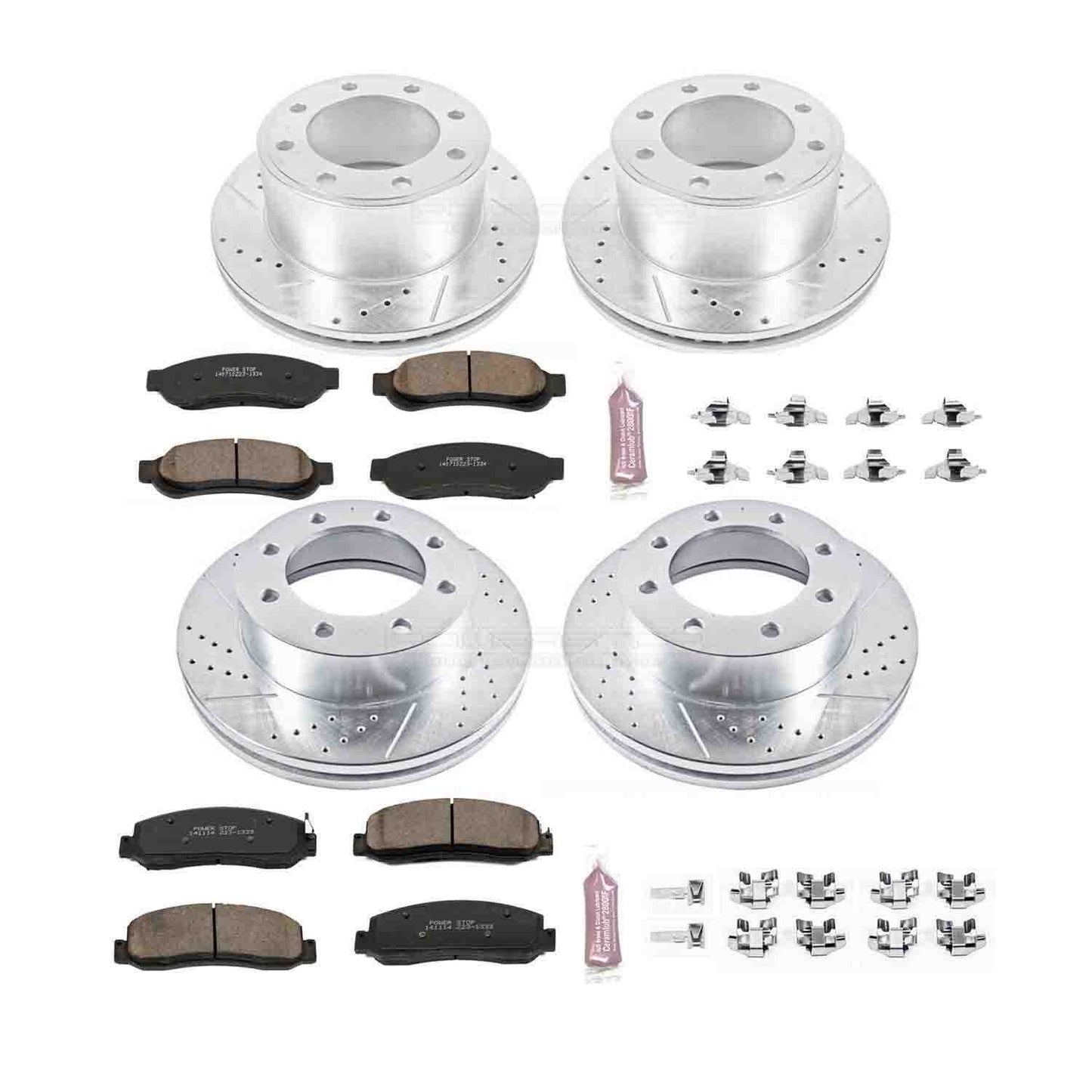 PowerStop Power Stop 10-11 Ford F-250 Super Duty Front & Rear Z23 Evolution Sport Brake Kit K5575