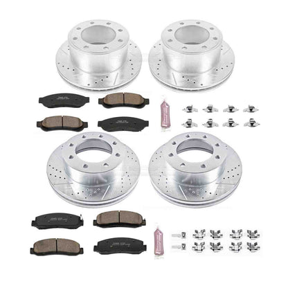 PowerStop Power Stop 10-11 Ford F-250 Super Duty Front & Rear Z23 Evolution Sport Brake Kit K5575