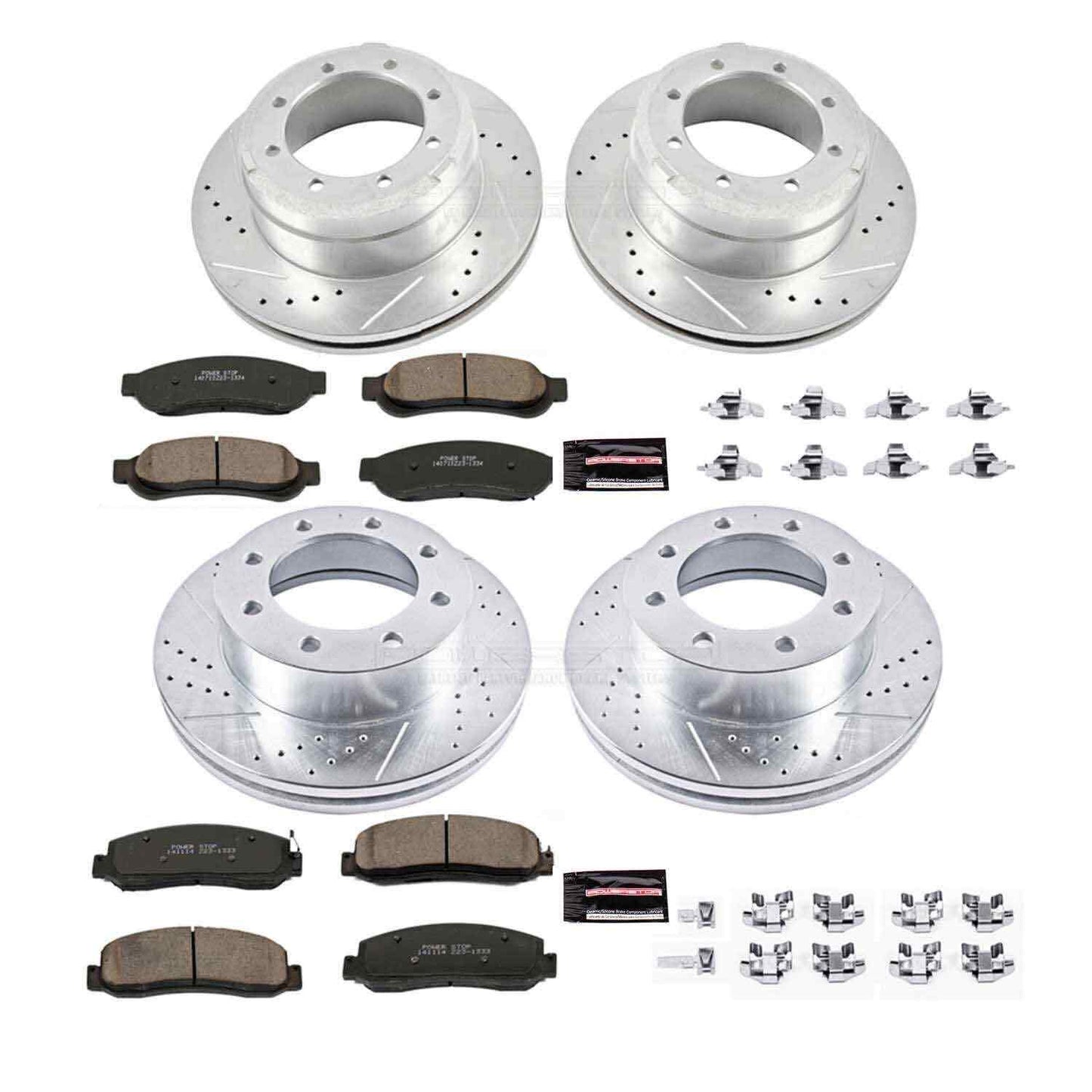 PowerStop Power Stop 2011 Ford F-350 Super Duty Front & Rear Z23 Evolution Sport Brake Kit K5576