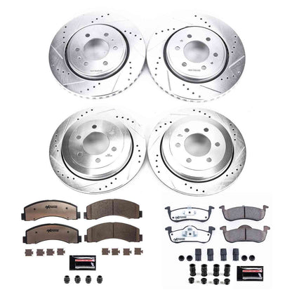 PowerStop Power Stop 10-17 Ford Expedition Front & Rear Z36 Truck & Tow Brake Kit K5577-36