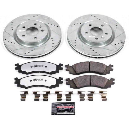 PowerStop Power Stop 11-12 Ford Taurus Front Z36 Truck & Tow Brake Kit K5581-36