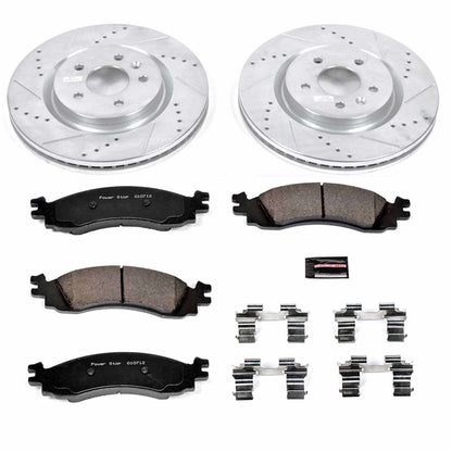 PowerStop Power Stop 11-12 Ford Taurus Front Z23 Evolution Sport Brake Kit K5581