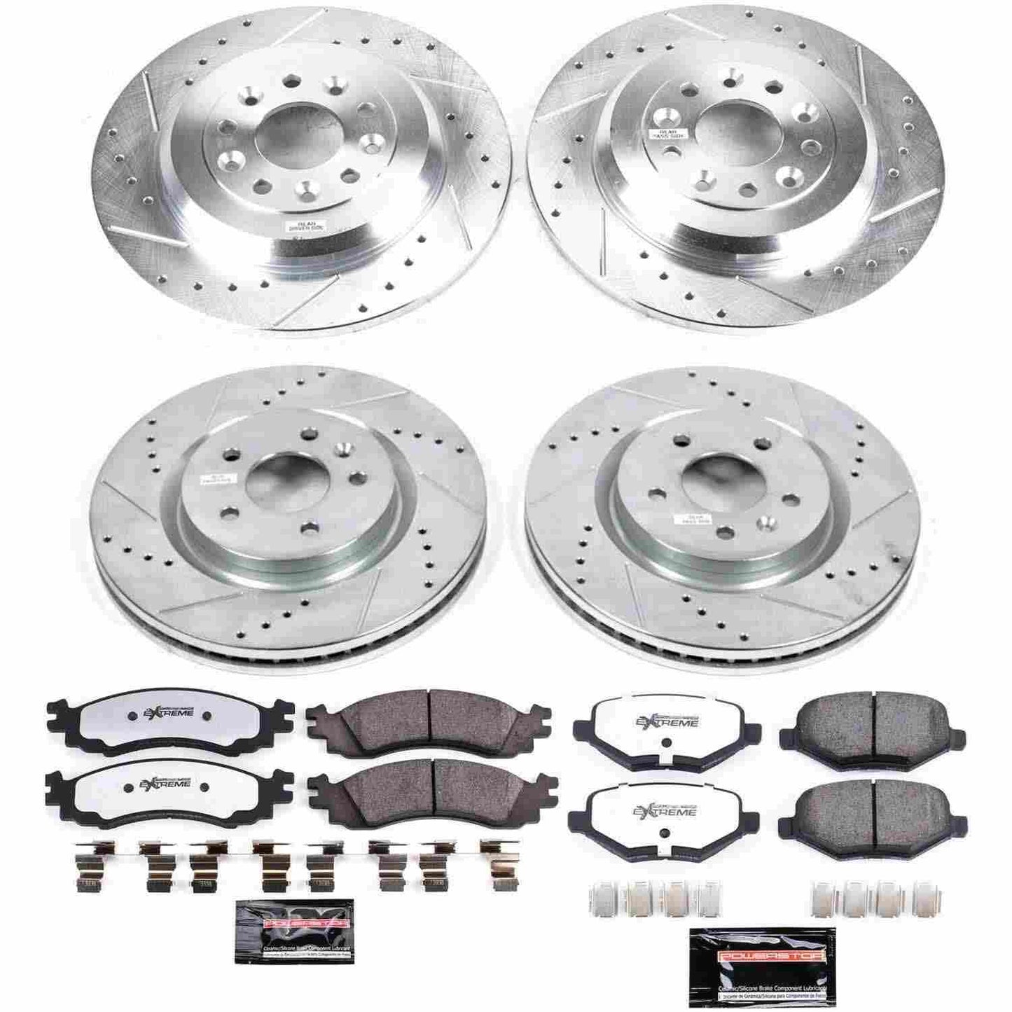PowerStop Power Stop 11-12 Ford Taurus Front & Rear Z36 Truck & Tow Brake Kit K5582-36