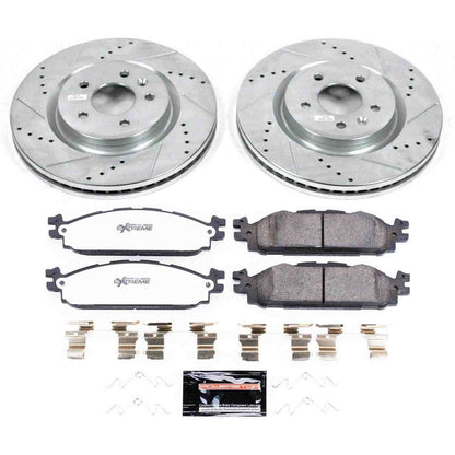 PowerStop Power Stop 11-19 Ford Explorer Front Z36 Truck & Tow Brake Kit K5583-36