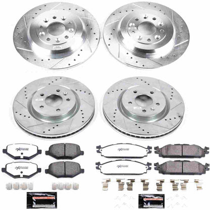 PowerStop Power Stop 11-19 Ford Explorer Front & Rear Z36 Truck & Tow Brake Kit K5584-36